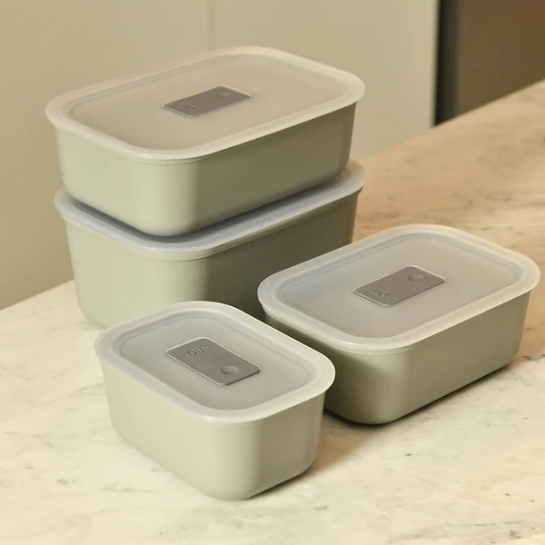 Kit Potes Herméticos Para Marmita Ou 4 Peças Linha Move Lock - Ou